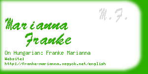 marianna franke business card